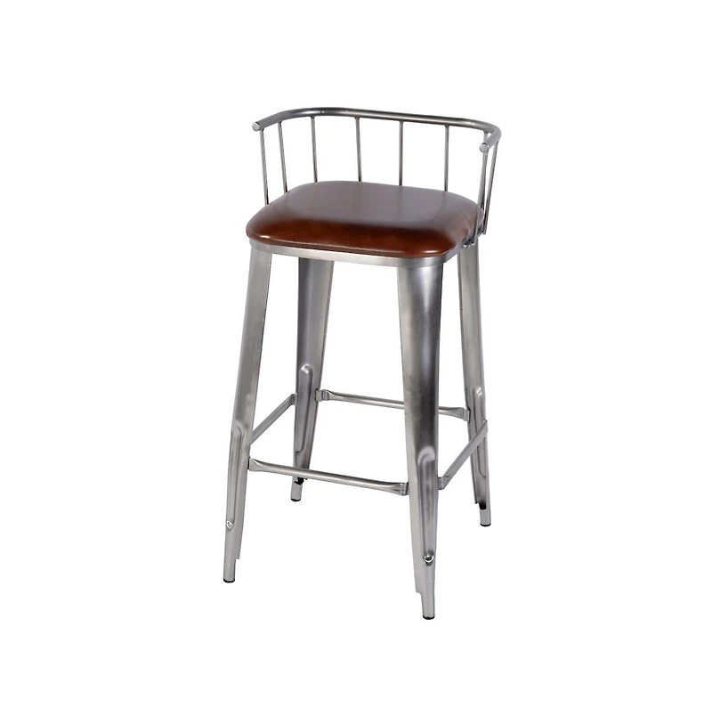 Butler Specialty Coriander Seat Height Leather Bar Height Stool