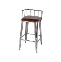 Butler Specialty Coriander Seat Height Leather Bar Height Stool