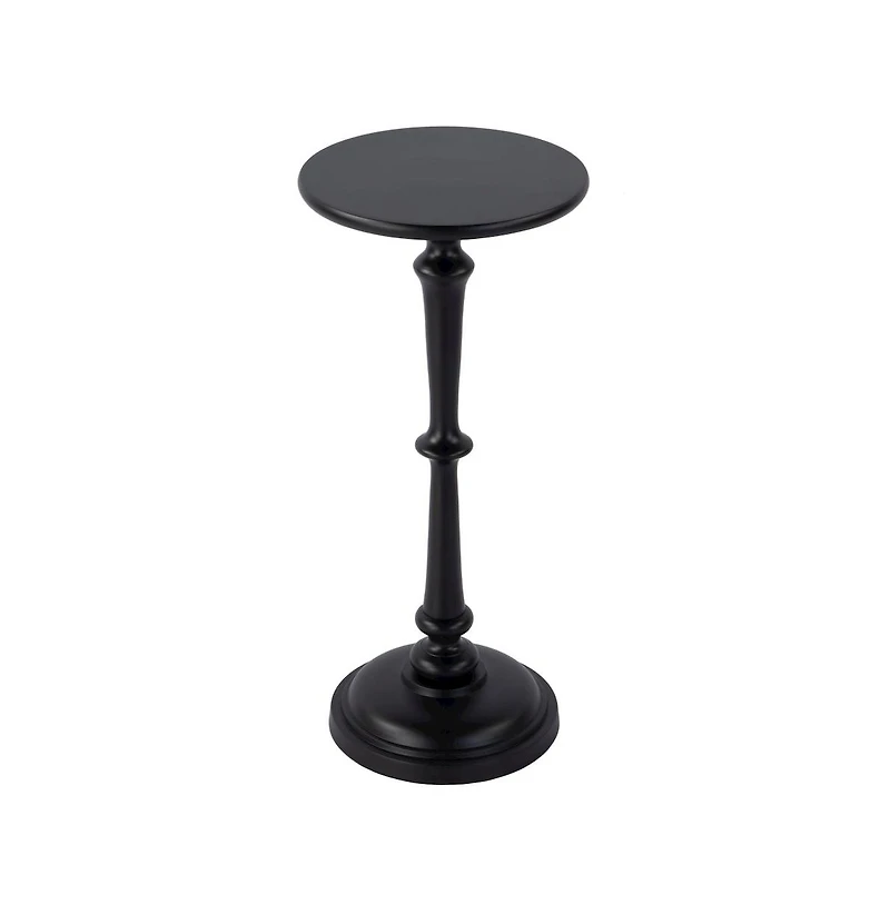 Butler Specialty Alisa 10 in. W Round All Metal Pedestal Base End Table