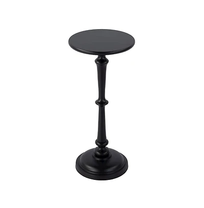 Butler Specialty Alisa 10 in. W Round All Metal Pedestal Base End Table