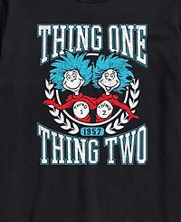 Airwaves Men's Dr. Seuss Things Collegiate Short-Sleeve Graphic T-Shirt