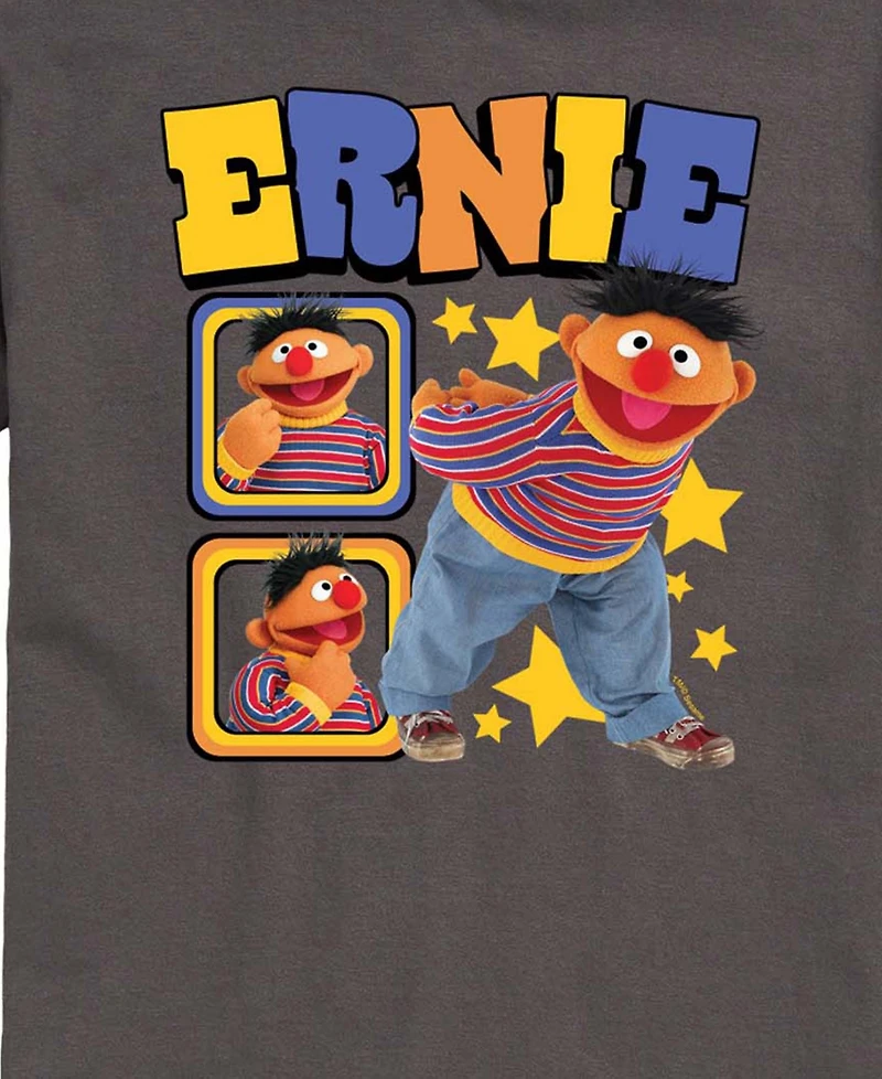 Airwaves Men's Sesame Street Ernie Photos Short-Sleeve Graphic T-Shirt