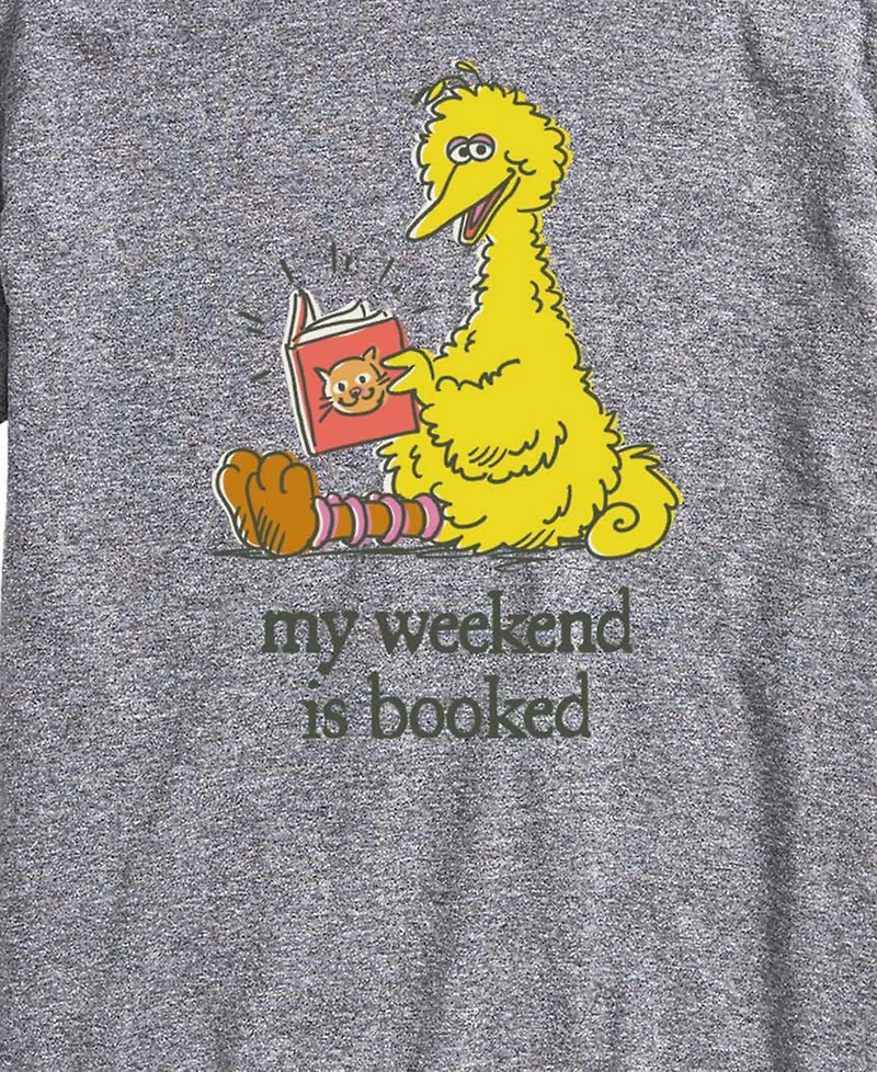 Airwaves Men's Sesame Street Weekend Is Booked Short-Sleeve Graphic T-Shirt
