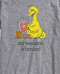 Airwaves Men's Sesame Street Weekend Is Booked Short-Sleeve Graphic T-Shirt