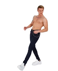 Elie Balleh Men's slim fit skinny wash jeans