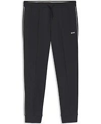 Boss by Hugo Men's Piped-Detail Cotton-Blend Tracksuit Bottom Pants