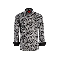 Elie Balleh Men's Slim Fit Floral Shirt for Men By