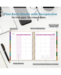 Gnuadz Planner 2026-2027 Marble Calendar Spiral Agenda