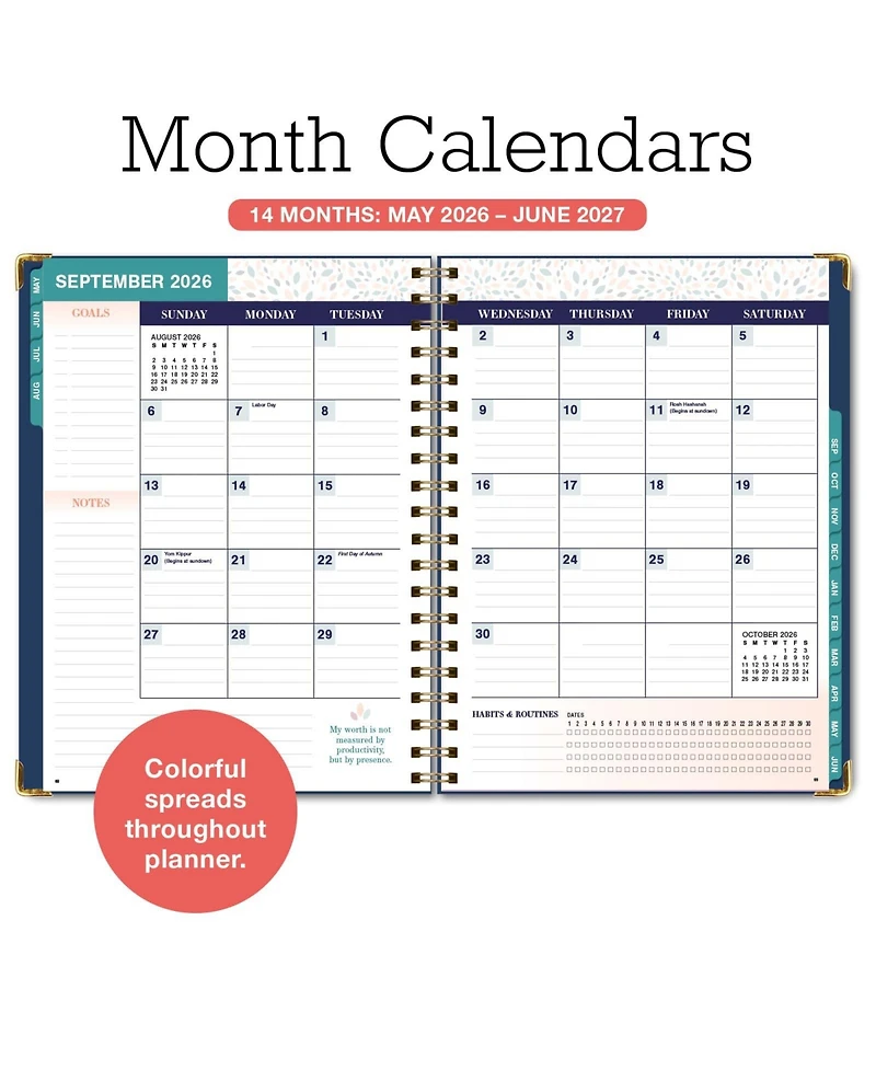 Gnuadz Family Planner Organizer Weekly Monthly Calendar Meal Planning Budgeting Habit Hardcover Schedule Parents Caregivers 2026
