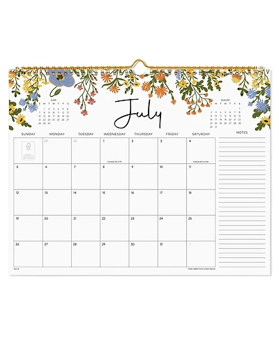 Gnuadz 2026 Wall Calendar 18 Months Floral Twin-wire Binding