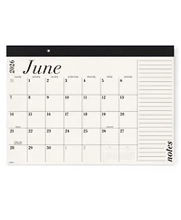 Gnuadz Desk Calendar 2026-2027 Blotter Large Day Block Minimalist