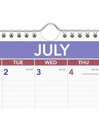 Gnuadz Academic Wall Calendar Monthly Daily Blocks