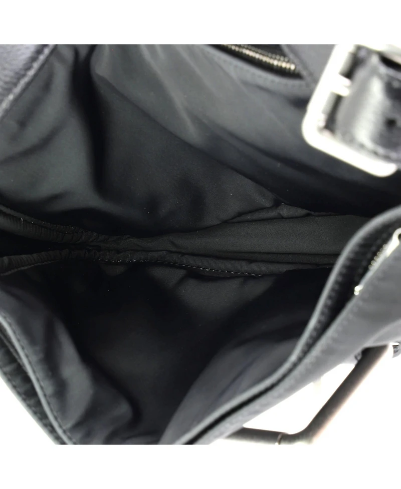 Pre-Owned Bottega Veneta Buckle Shoulder Bag Nylon with Leather