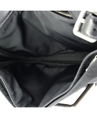 Pre-Owned Bottega Veneta Buckle Shoulder Bag Nylon with Leather