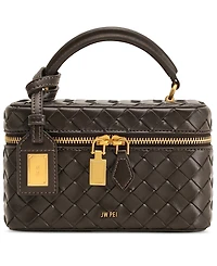 Jw Pei Cleo Woven Texture Box Shape Extra-Large Handle Satchel Handbag