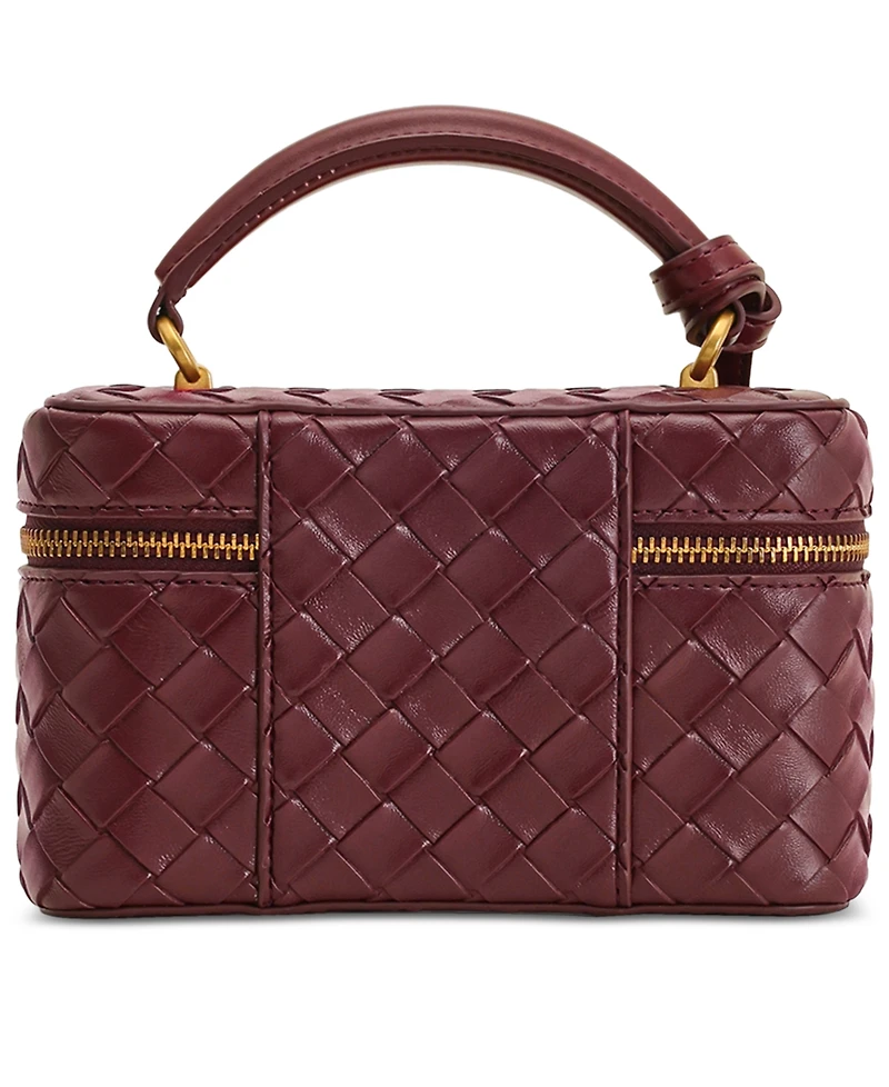 Jw Pei Cleo Woven Texture Box Shape Extra-Large Handle Satchel Handbag