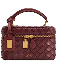 Jw Pei Cleo Woven Texture Box Shape Extra-Large Handle Satchel Handbag