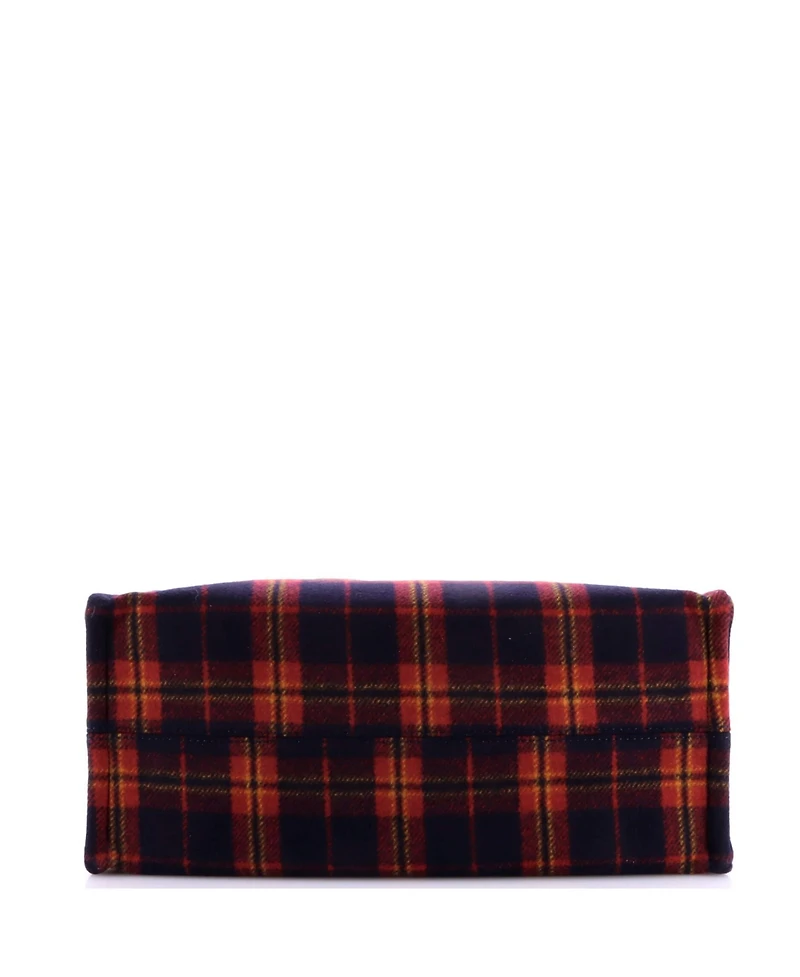 Pre-Owned Celine Large Cabas Thais Tote Tartan Wool