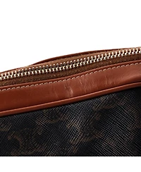 Pre-Owned Celine Small Patapans Bag Triomphe Coated Canvas
