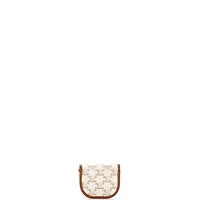 Pre-Owned Celine Airpods Case Flap Bag Triomphe Coated Canva