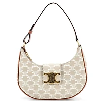 Pre-Owned Celine Ava Triomphe Bag Triomphe Coated Canvas
