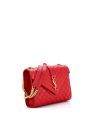Pre-Owned Saint Laurent Medium Classic Monogram Envelope Satchel Mixed Matelasse Leather