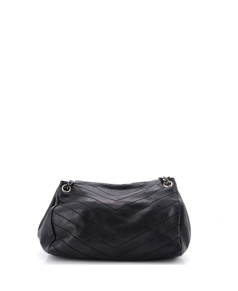 Pre-Owned Saint Laurent Medium Nolita Satchel Matelasse Chevron Leather
