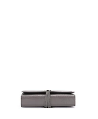 Pre-Owned Saint Laurent Medium Classic Monogram Tassel Crossbody Bag Embossed Leather