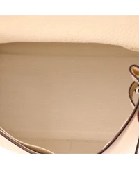 Pre-Owned HERMES Kelly 28 Handbag Light Clemence with Palladium Hardware