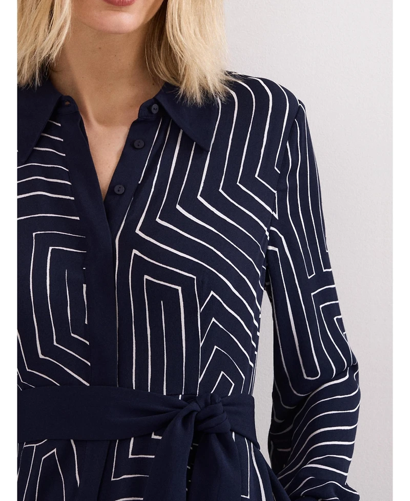 Phase Eight Women's Charlotte Long-Sleeve Belted Midi Dress