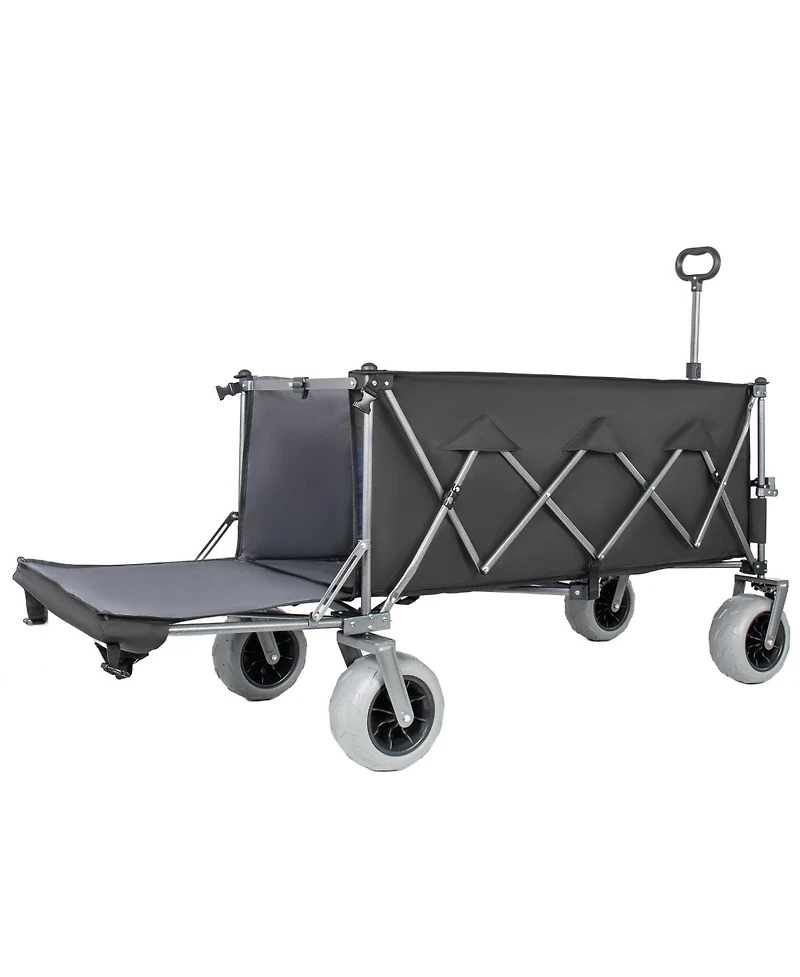 Streamdale Furniture 67in Heavy Duty Utility Beach Wagon, 500lbs Capacity, All-Terrain Wheels