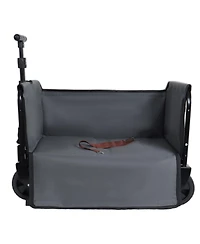 Streamdale Furniture Convertible Folding Camping Wagon with Bench Seat and Dog Tether