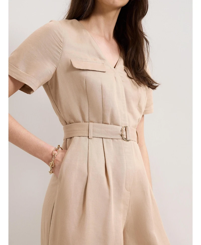 Phase Eight Women's Daniela V-Neck Short Sleeve Jumpsuit