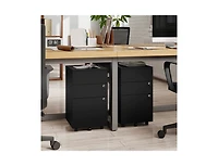 Slickblue Locking 3 Drawer File Cabinet Pedestal for Office Desk