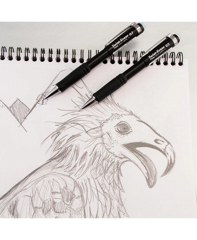 Pentel Twist-Erase Iii Mechanical Pencil, 4-packs, 0.5mm, Fine