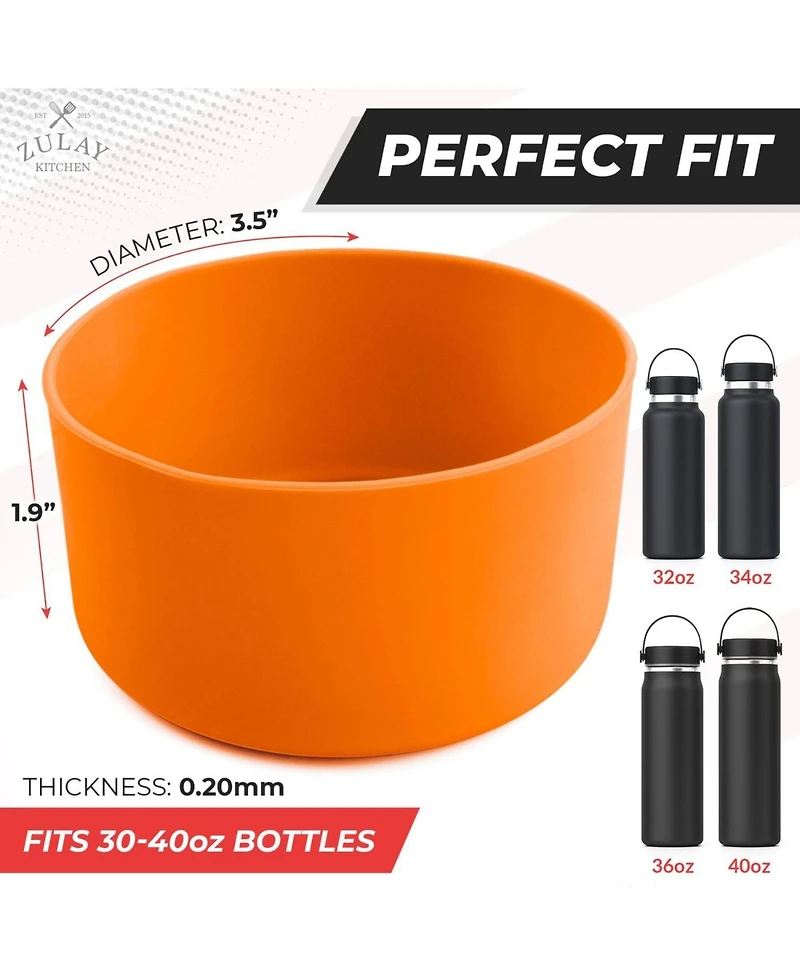 Silicone Protector Boots for Wide and Narrow Mouth Water Bottles