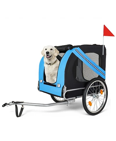 Streamdale Large Folding Pet Bike Trailer Capacity All-Terrain Carrier