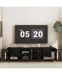 Streamdale Furniture 68" Modern Led Tv Stand for 55-65 Inch TVs