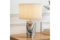 Brightech Arden 17" Modern Led Marble Table Lamp with Charging Usb Port