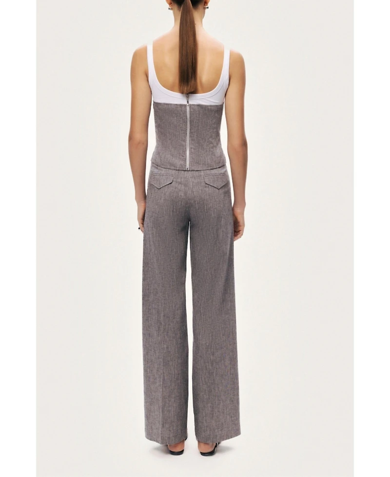 Nocturne Women's Wide-Leg Tailored Pants