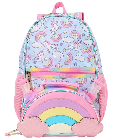 InMocean Toddler Boys' and Girls' Rainbow Bow Preschool Backpack and Lunch Bag, 2-Piece Set