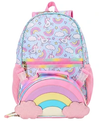 InMocean Toddler Boys' and Girls' Rainbow Bow Preschool Backpack and Lunch Bag, 2-Piece Set