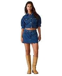 Steve Madden Women's Delilah Eyelet Non-Stretch Skort