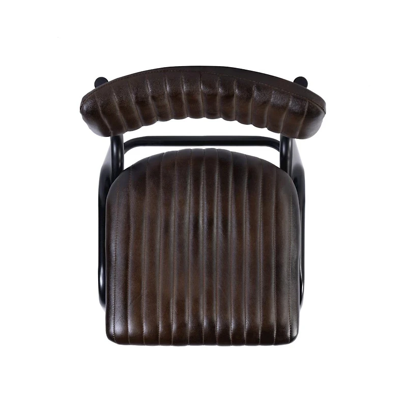 Butler Specialty Waylon 31.5 in. Seat Height Leather Bar Height Stool