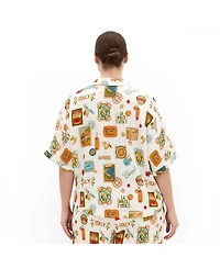 City Chic Women's Amore Print Shirt