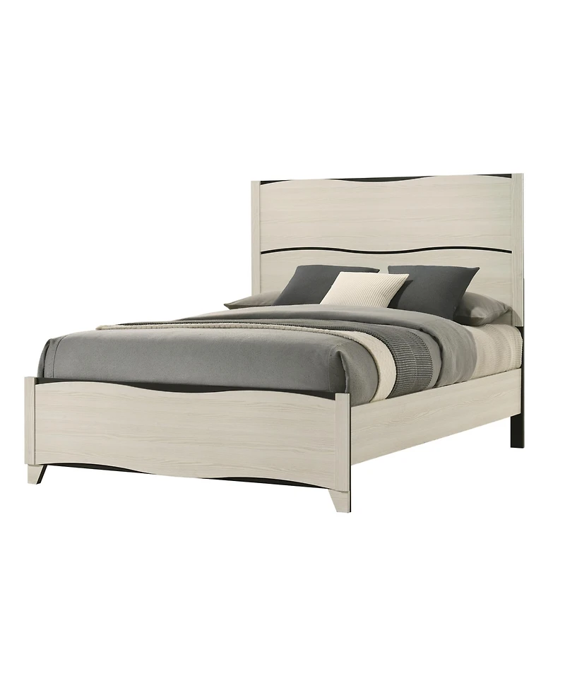Kings Brand Furniture 6-Piece Bedroom Set - Queen Size Bed with Dresser, Mirror, Chest and 2 Nightstands