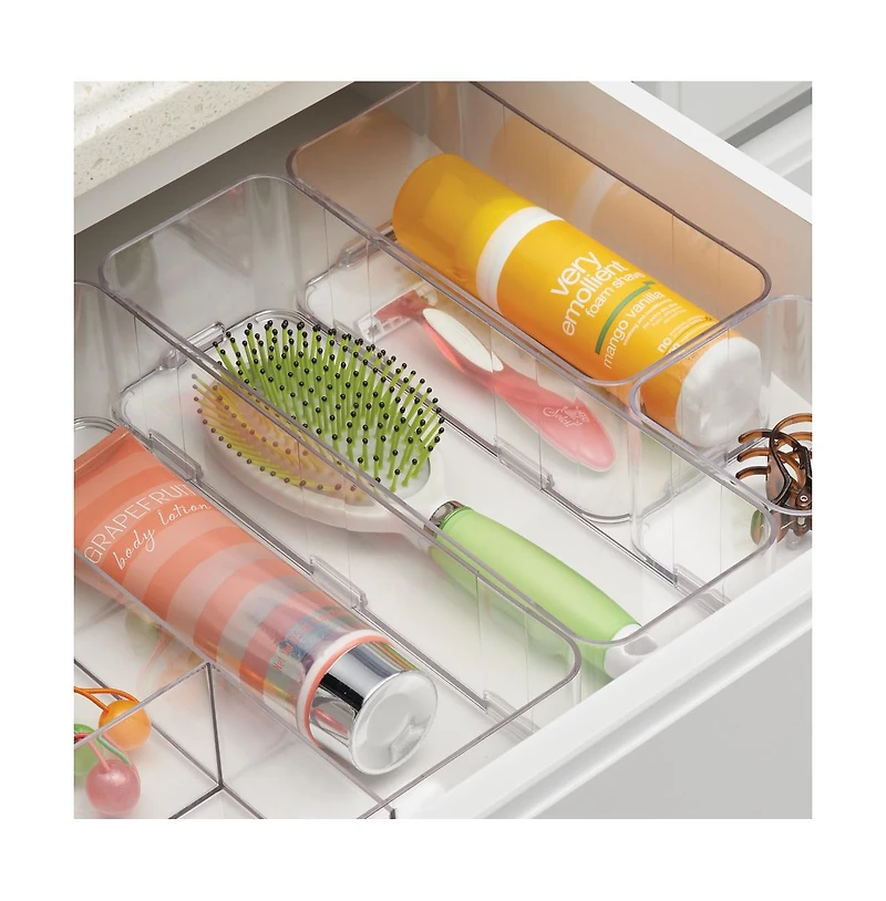 iDesign Interlocking Plastic Drawer Organizer