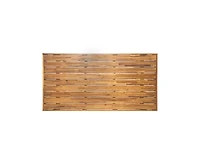 sumyeg 67-Inch Acacia Wood Outdoor Dining Table for Patio and Garden Gatherings