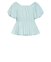 City Chic Women's Lilli Puff Sleeve Top