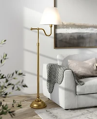 Hudson & Canal Wellesley 63" Metal Tall Floor Lamp